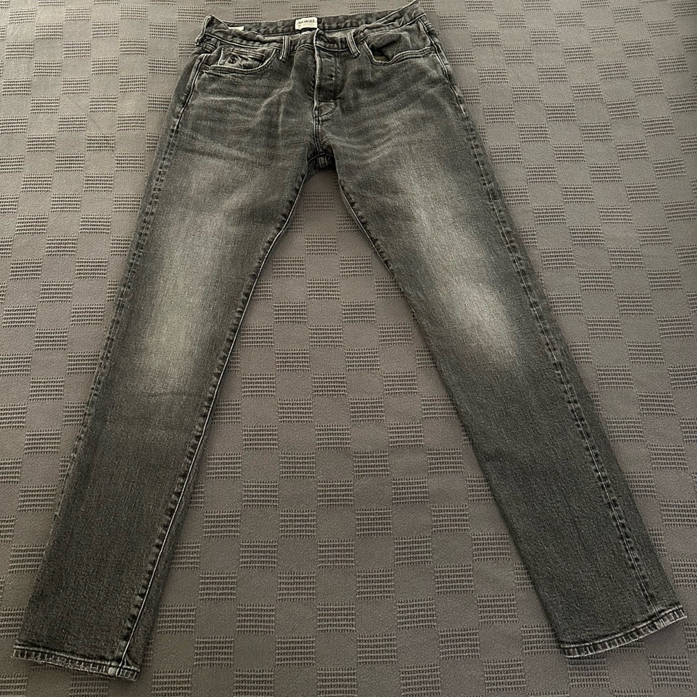 TODD SNYDER SLIM SELVEDGE JEANS GRANITE WASH 32W X 34L